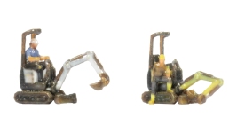 Noch 44650 - Z - Kleinbagger Bobcat E10z - weiß/gelb